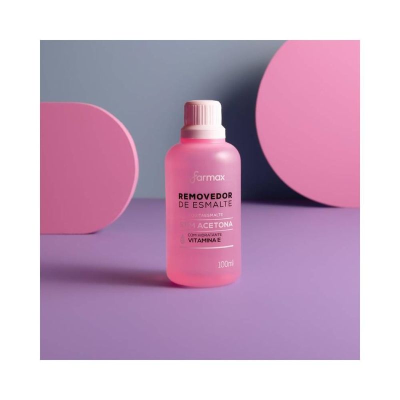 Removedor De Esmalte Farmax 100ml S/acetona