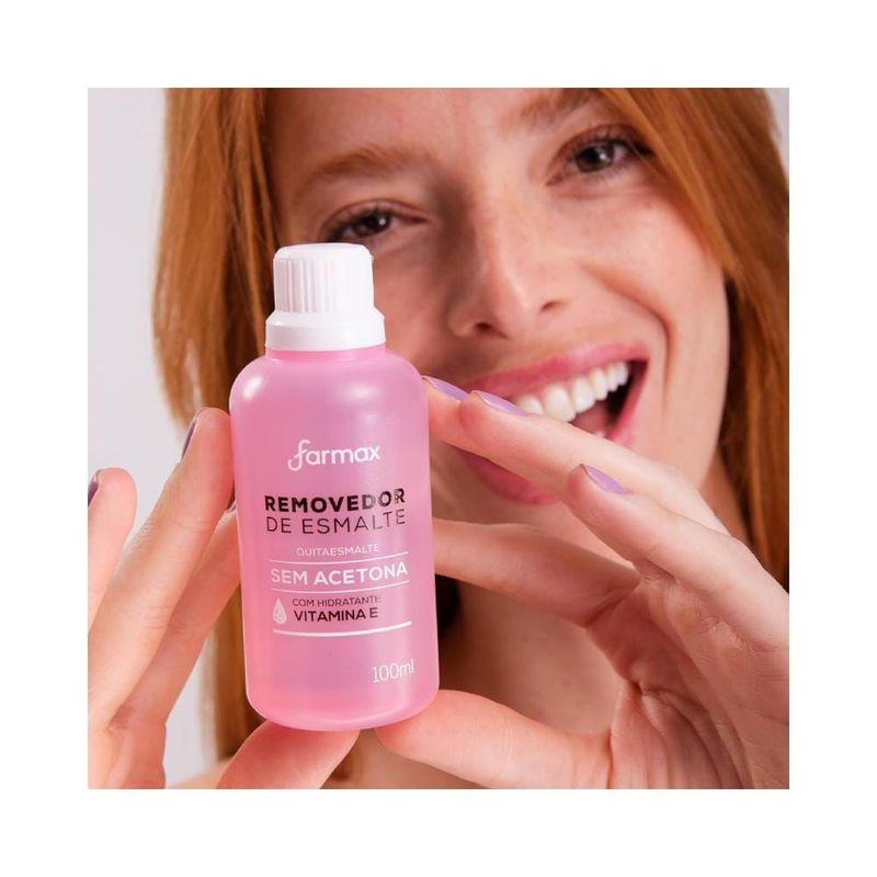 Removedor De Esmalte Farmax 100ml S/acetona