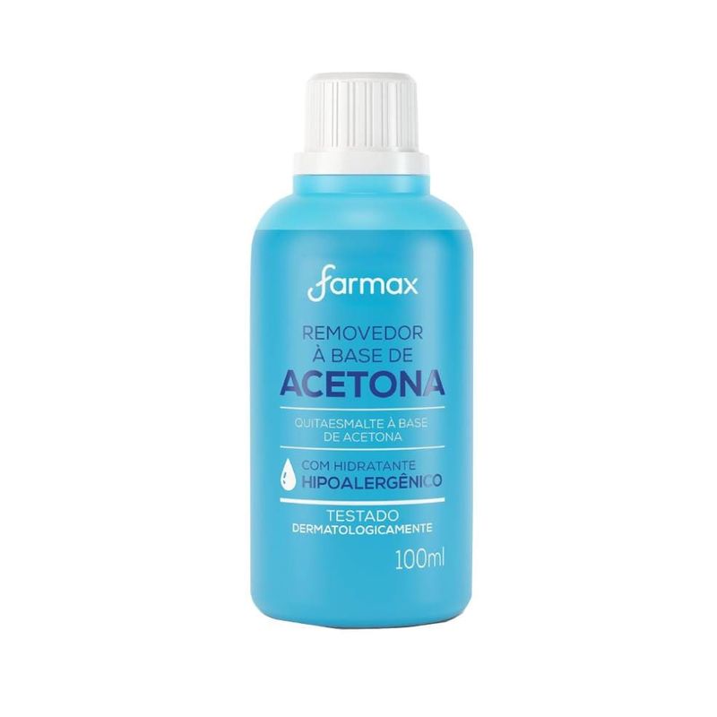 Removedor De Esmalte Farmax 100ml C/acetona