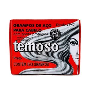 Grampo Teimoso Cartela N5 C/ 50 Preto