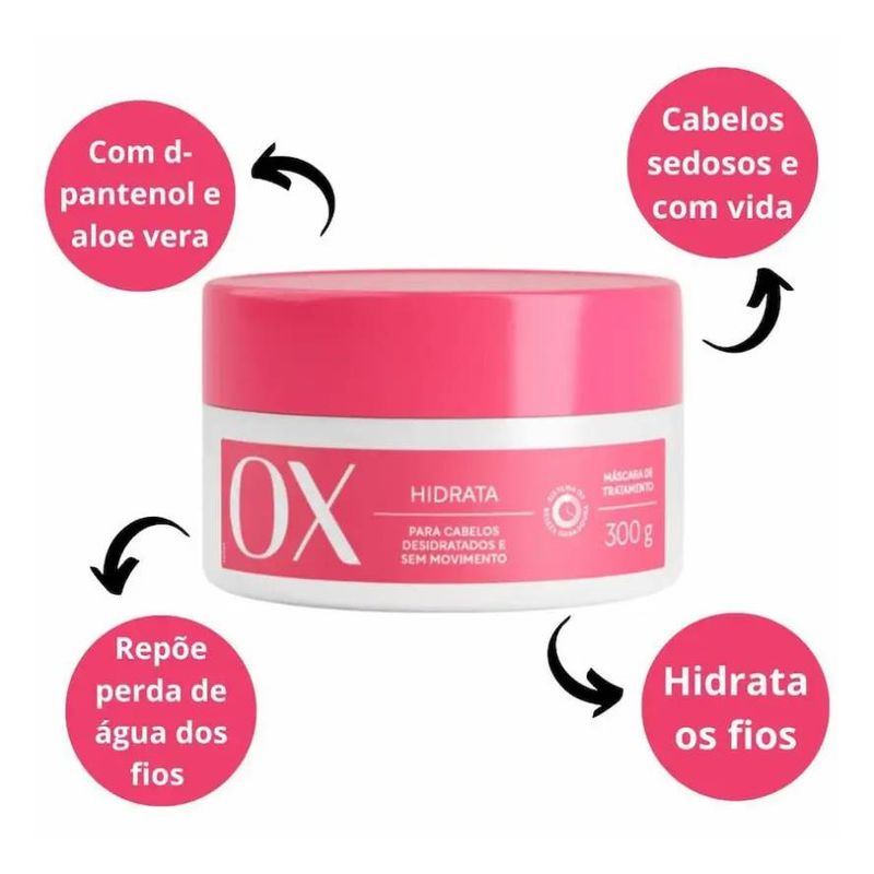 Mascara Capilar Ox 300g Hidrata