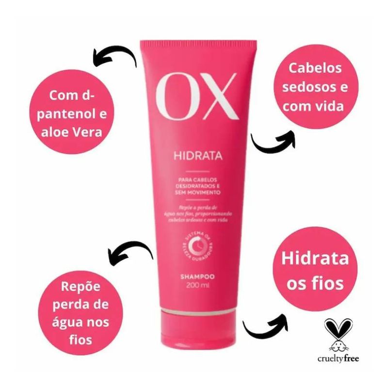 Shampoo Ox 200ml Hidrata