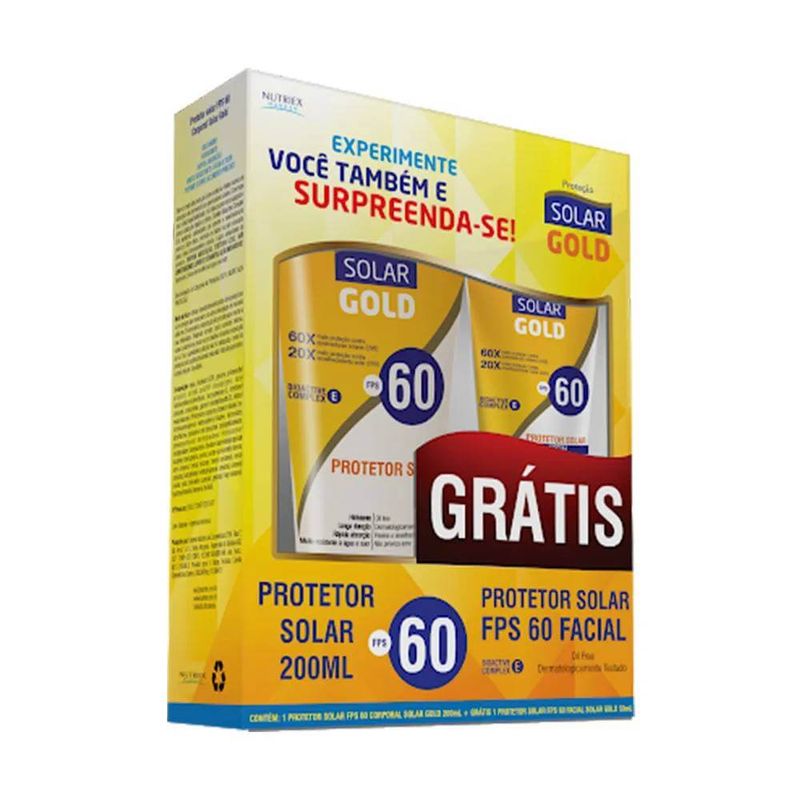 Kit Nutriex Prot Solar Corp. E Facial Gold Fps 30