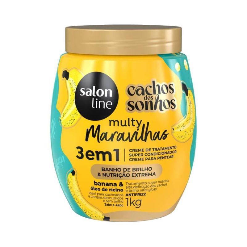 Creme Capilar Salon Line 1kg 3 Em 1 Mult.marav. Banana