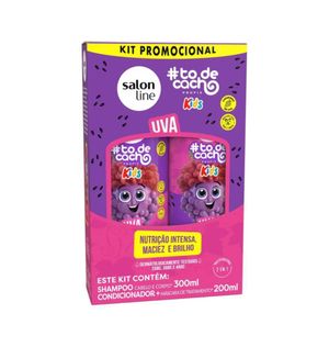 Kit Salon Line Sh+cond Todecacho Kids Uva