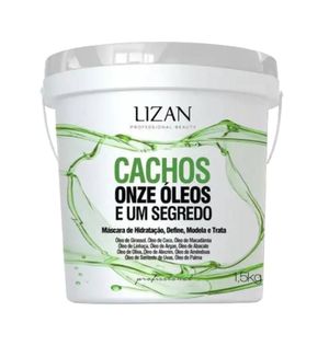Mascara Capilar Lizan 1,5kg Onze Oleos Cachos