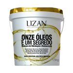 Mascara Capilar Lizan 1,5kg Onze Oleos