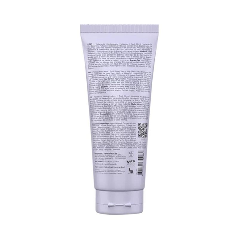 Mascara Capilar Richee 180g Ab Soul Blond