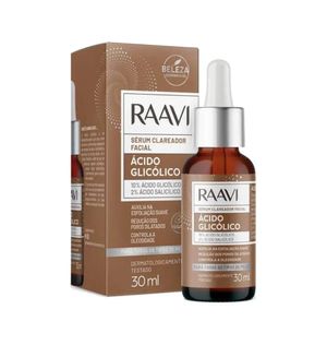 Sérum Facial Clareador Raavi Ácido Glicólico 30ml