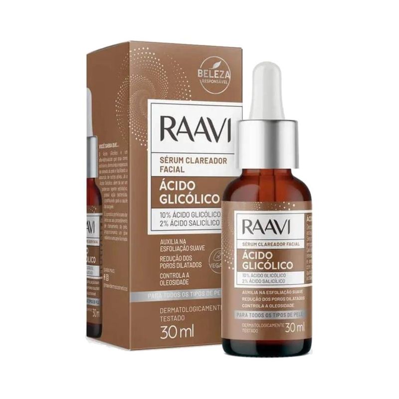 Serum Facial Raavi 30ml Acido Glicolico