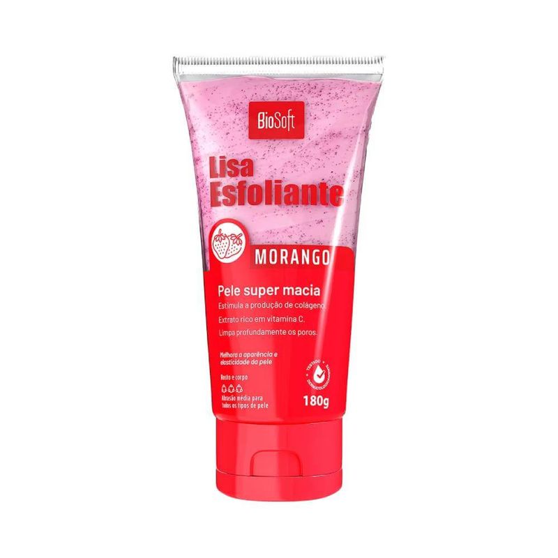 Esfoliante Corporal Biosoft 180g Morango