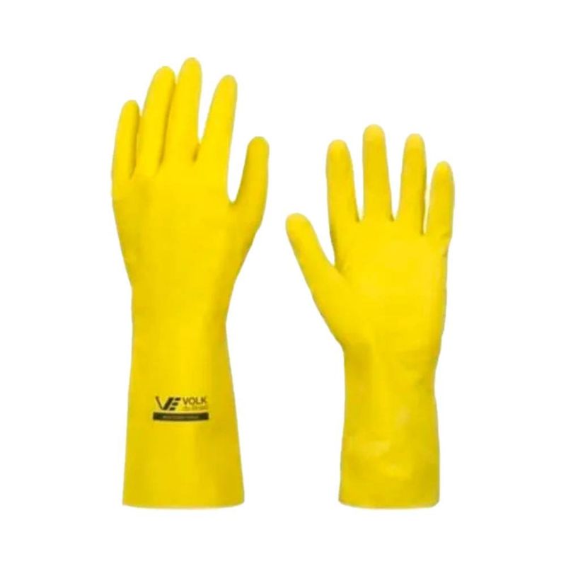 Luva Volk Latex Mult.slim Amarela Eg