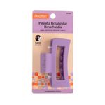 Piranha De Cabelo Proart Retangular Media Roxa