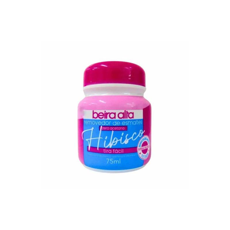 Removedor De Esmalte Beira Alta 75ml Zero Acet.hibisco
