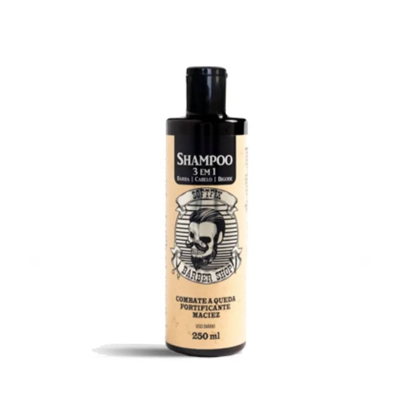 Shampoo Soft Fix 250ml Barber Shop 3x1 Fortifi