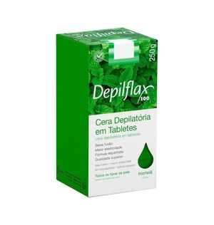 Cera Epilatória Depilflax Tablete Hortelã 250g