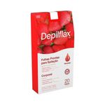 Folhas Prontas Depilflax Depil.corp.c/20 Morango