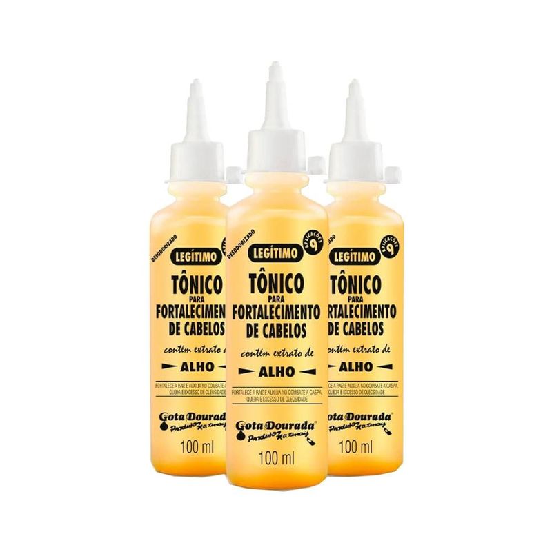 Kit Gota Doura C/3 Tonico Fortalecimento