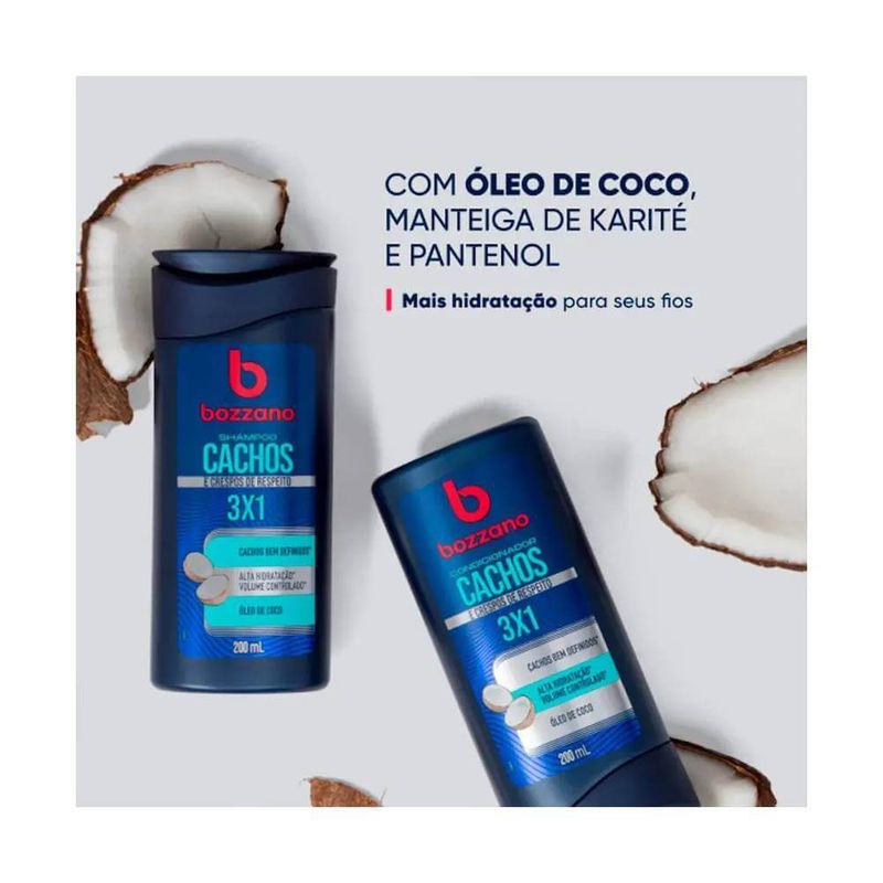 Shampoo Bozzano 200ml Cachos
