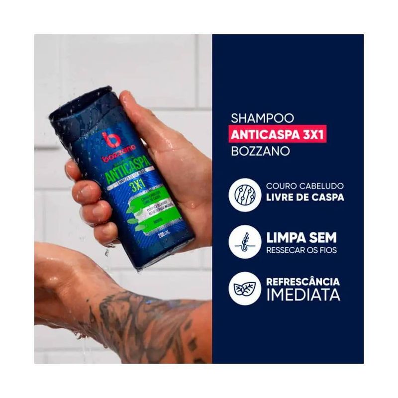 Shampoo Bozzano 200ml Anticaspa