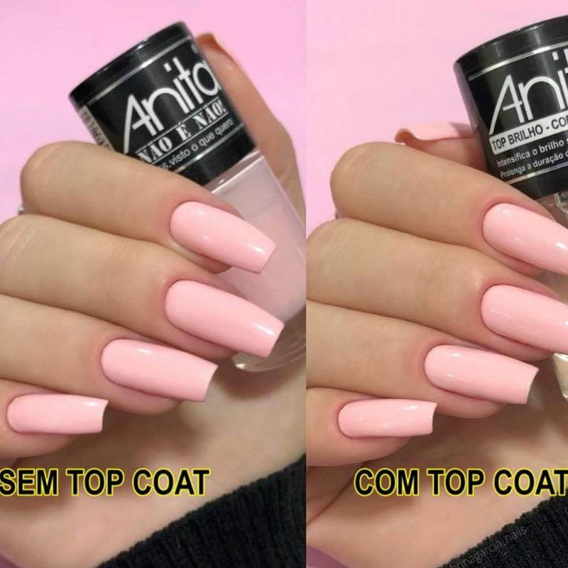 Esmalte Anita 10ml Top Brilho Cores Claras