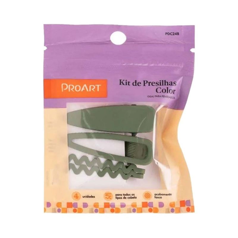 Kit Proart Presilhas 4 Pecas Verde