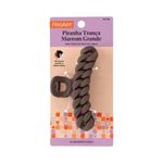 Piranha De Cabelo Proart Tranca Grande Marrom