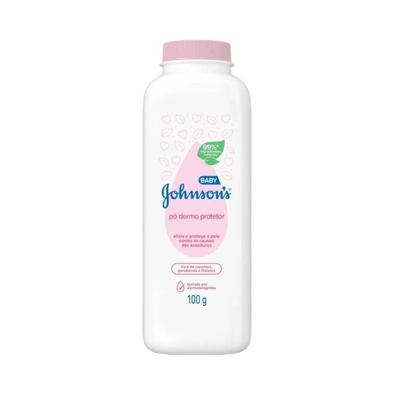 Talco J&j 100g Original Rosa