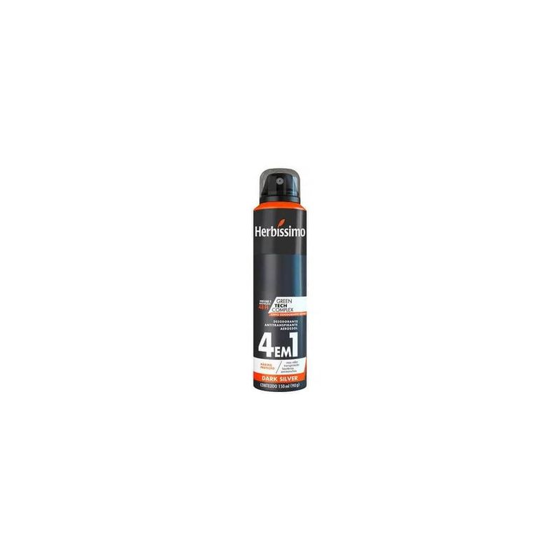 Desodorante Aerosol Herbissimo 150ml Dark Silver