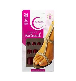 Unhas Postiças Fhaces P.pes Color Vermelho