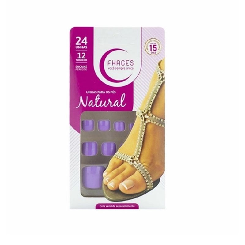 Unhas Postiças Fhaces P.pes Color Lilas
