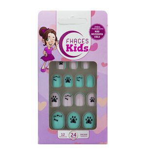 Unhas Postiças Fhaces Infantil Candy Cat
