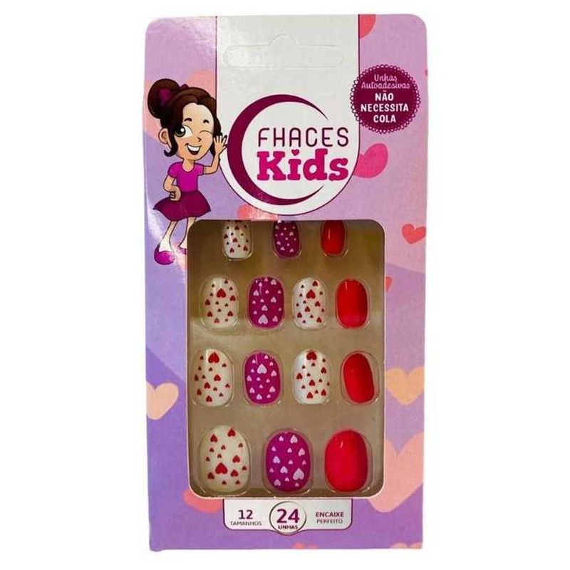 Unhas Postiças Fhaces Infantil Blue Cat