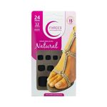 Unhas Postiças Fhaces P.pes Color Black Fosco