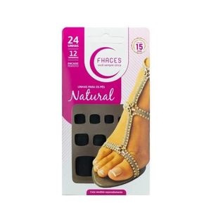 Unhas Postiças Fhaces P.pes Color Black Fosco