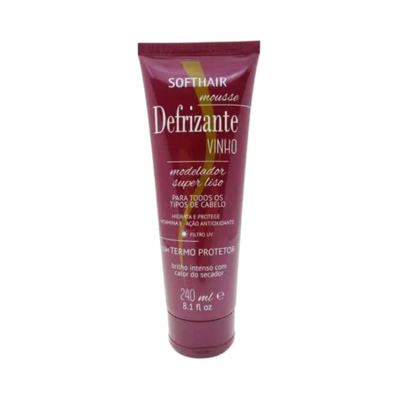 Defrizante Soft Hair 240ml Vinho