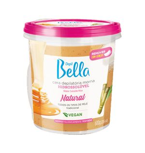 Cera Depilatória Depil Bella Morna Hidrossolúvel Natural 600g