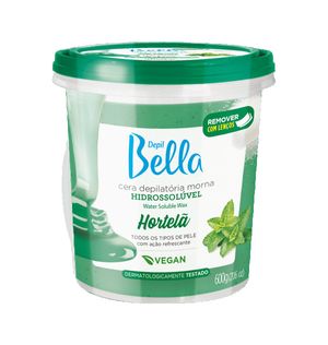 Cera Depil Bella Hidrossolúvel Hortelã 600g