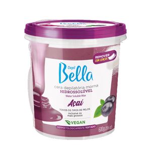 Cera Depil Bella Hidrossolúvel Açaí 600g