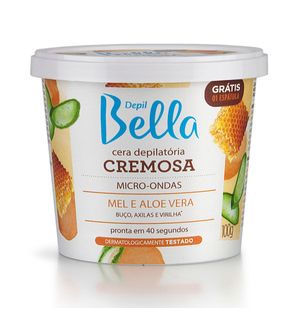 Cera Depil Bella Cremosa para Microondas Mel 100g