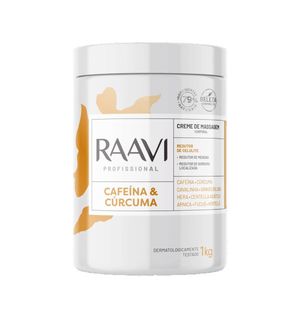 Creme de Massagem Raavi Cafeina e Curcuma 1000g