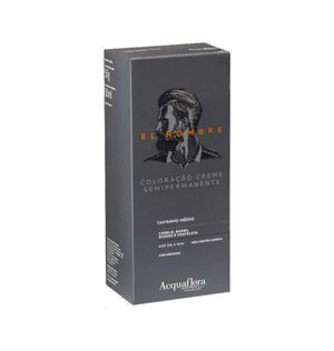 Tonalizante Acquaflora El Hombre 4.0 Castanho Médio