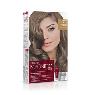 Coloração Amend Magnific Color 7.1 Louro Cinza Natural