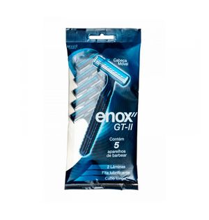Aparelho de Barbear Soft Descartável Enox GT2 5 Unidades