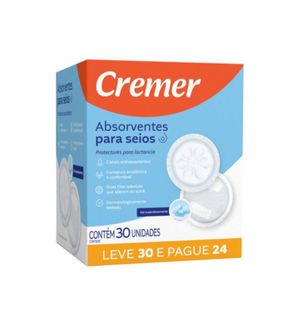 Absorvente Cremer 30un.seios