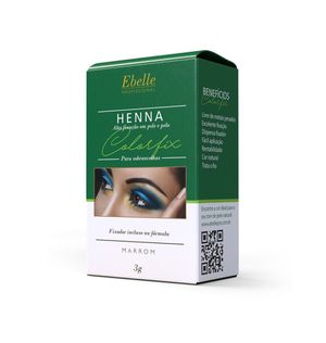 Henna Ebelle 3g P/sobrancelha Marrom