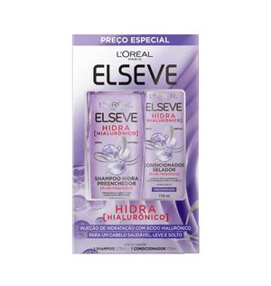 Kit Elseve Hidra Hialurônico Shampoo 375ml + Condicionador 170ml