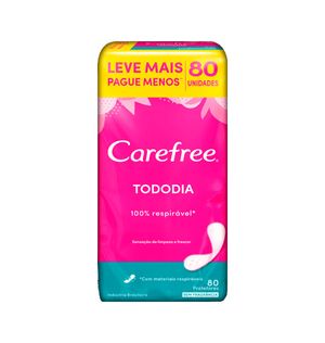 Protetor Diário Carefree Leve 80 Pague 60 Sem Perfume