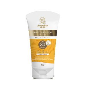 Protetor Solar Facial Australian Gold Gel Creme FPS30 50g