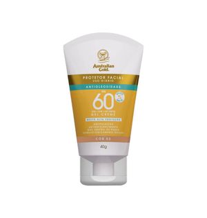Protetor Solar Facial Australian Gold FPS 60 Cor 2 40g
